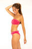 Bikini Bolonia fresa braga clásica, Bandeau en color fresa para mujer y teen de Moûtt Girls.