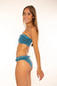 Bikini Bolonia color turquesa top Bandeau y braga clásica para mujer y teen de Moûtt Girls.