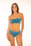 Bikini Bolonia turquesa Bandeau para mujer y teen de Moûtt Girls.