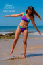 Bikini Filipinas asimétrico bicolor morado y verde para mujer y teen. Moûtt Girls.