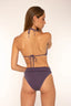 Bikini triángulo de algodón para mujer y teen en color morado. Modelo Sun de Moûtt Girls.