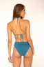 Bikini triángulo de algodón para mujer y teen en color turquesa. Modelo Sun de Moûtt Girls.